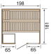 WEKA 45mm Premium Massivholzsauna BERGEN 1.8 Glastür + Fenster