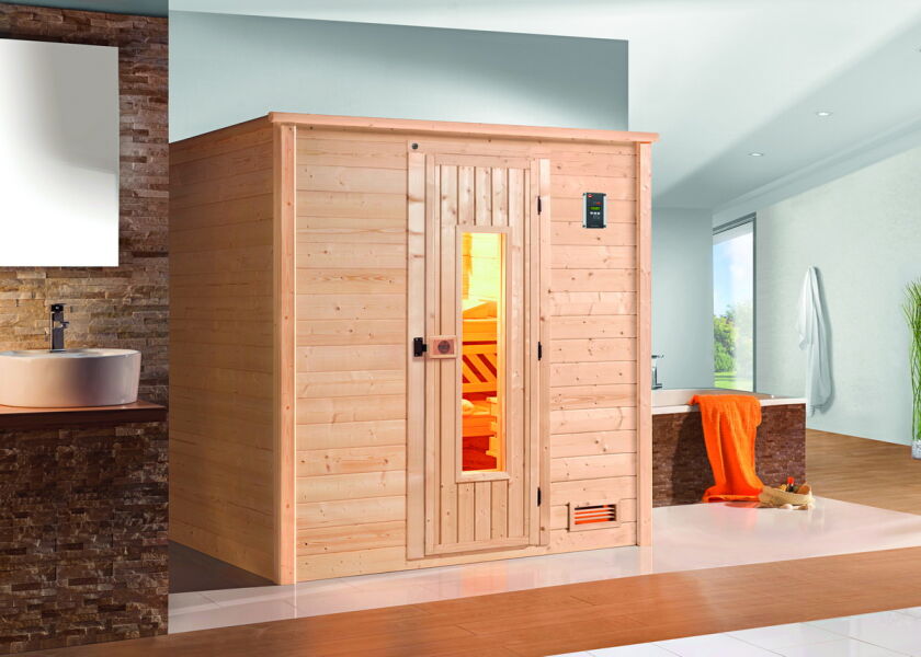 WEKA 45mm Premium Massivholzsauna BERGEN 2 in verschiedenen Varianten