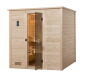 WEKA 45mm Premium Massivholzsauna BERGEN 2 Glastür