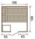 WEKA 45mm Premium Massivholzsauna BERGEN 2 Glastür