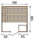 WEKA 45mm Premium Massivholzsauna BERGEN 2 Glastür + Fenster