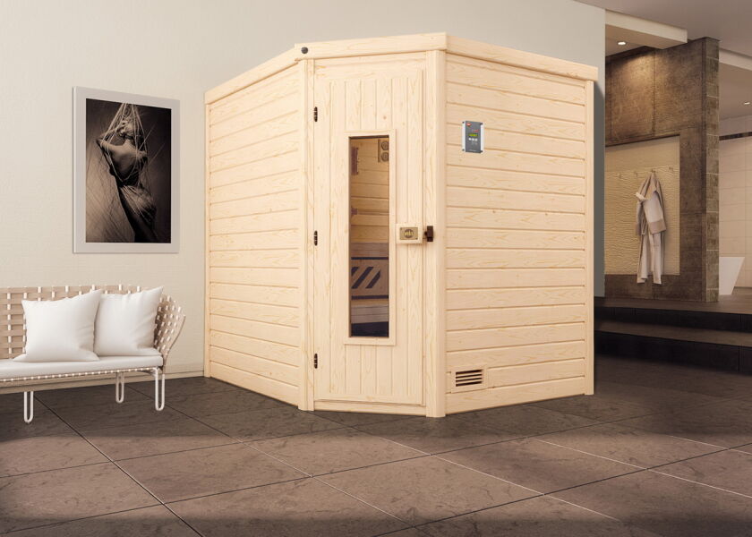 WEKA 45mm Premium Massivholzsauna TURKU 2 in verschiedenen Varianten
