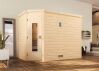 WEKA 45mm Premium Massivholzsauna TURKU 3 in verschiedenen Varianten
