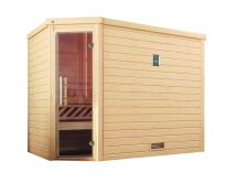 WEKA 45mm Premium Massivholzsauna TURKU 3 Glastür