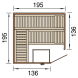Weka 45mm Premium Design Massivholz-Elementsauna KEMI Eck 1 Glastür
