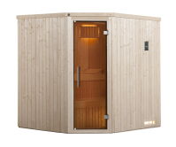 Weka 68mm Elementsauna KIRUNA 2 Glastür 230V 4,5 kW