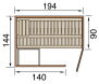 Weka 68mm Elementsauna VARBERG 1 in verschiedenen Varianten