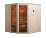 Weka 68mm Elementsauna VARBERG 3 Glastür + Fenster