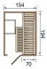 Weka 68mm Elementsauna KAARINA 1
