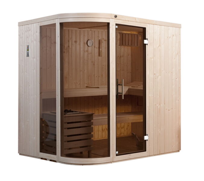 Weka 68mm Elementsauna Design - Sauna SARA 1 BioS-Ofen