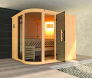 Weka 68mm Elementsauna Design - Sauna SARA 2 OS-Ofen