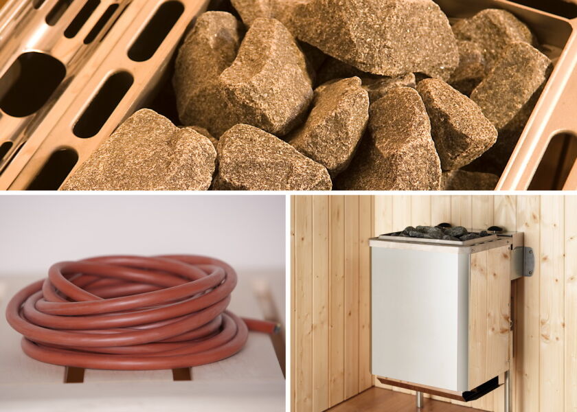 Saunaofenset 10 - 5,4 kW mit integrierter Steuerung am Ofen (finnisches Saunieren bis 110°)