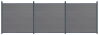 Delta EASY-FENCE WPC Steckzaun grau, Abschluss Anthrazit