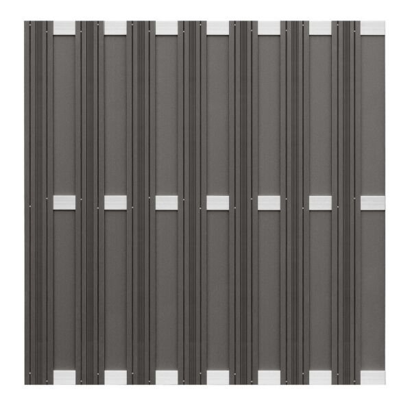 Delta BONDO WPC-Zaun anthrazit 180x180cm