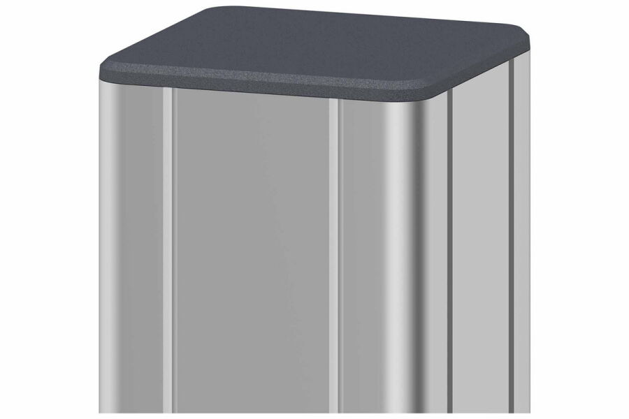 Delta BASIC ALU-Pfosten, silber 70x70x1470mm