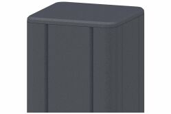 Delta BASIC ALU-Tor-Pfosten, 2-er-Set, anthrazit...
