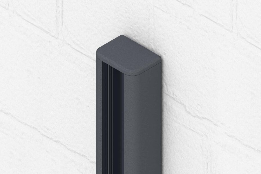 Delta EASY-FENCE ALU-Montageprofil, anthrazit 30x40x1900mm