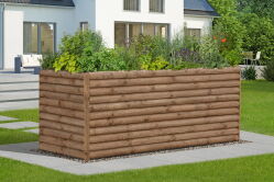 Delta FINJA XL Halbpalisadenhochbeet, braun 187x87x77cm