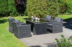 Tisch Olympia 200x100x75cm metallic-schwarz...