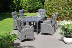 Tisch Rondo 160x90x75cm Alu anthrazit /...