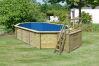 Karibu Pool MODELL 4 VARIANTE B Classic Deck Folie BLAU