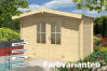 Gartenhaus BALTIMORE 292 x 230 cm, 28 mm natur / farbig
