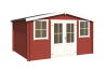 Lasita Maja Gartenhaus DALLAS; 396 x 312 cm; 28 mm Blockbohlen; SCHWEDENROT lackiert