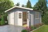 Gartenhaus KEILA 34 - 425 x 280 cm, 34 mm,  natur / farbig