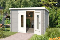 Gartenhaus SACRAMENTO 292 x 292 cm, 28 mm,  natur / farbig