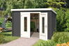 Gartenhaus SACRAMENTO 292 x 292 cm, 28 mm,  natur / farbig