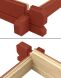 Gartenhaus UDO 300; 480 x 300 cm; 28 mm Blockbohlen; SCHWEDENROT lackiert
