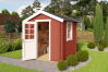 Gartenhaus WELS 1, 200 x 200 cm, 28 mm Blockbohlen, SCHWEDENROT lackiert, inkl. Boden