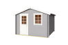 Gartenhaus WELS 3; 300 x 300 cm; 28 mm Blockbohlen; LICHT GRAU lackiert