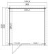 Gartenhaus WELS 3; 300 x 300 cm; 28 mm Blockbohlen; CARBON GRAU lackiert