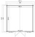 Gartenhaus WELS 4 - 390 x 390 cm, 28 nn,  natur / farbig