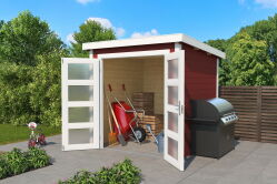 Gartenhaus ZAMBEZI 2 - 200 x 250 cm, 28 mm,  natur / farbig