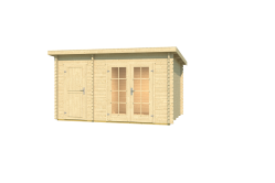 Gartenhaus BELMONT 1 PLUS 40mm, 380x250 cm (L), 40mm Blockbohlen, inklusive Boden