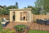Gartenhaus BELMONT 1 PLUS 40mm, 380x250 cm (L), 40mm Blockbohlen, inklusive Boden