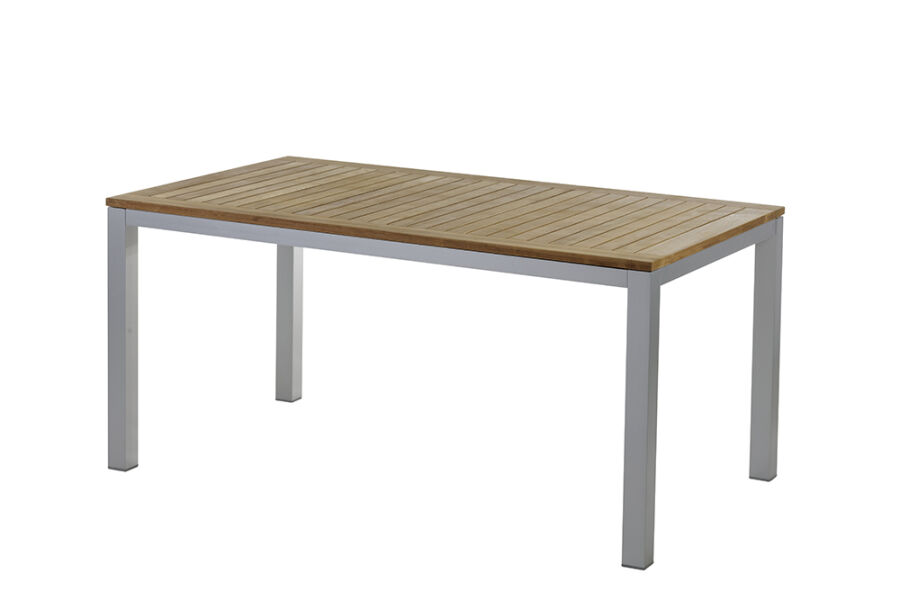 Diamond Garden Monza Tisch 160 cm - Aluminium - inkl. Teak Tischplatte