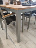 Diamond Garden Monza Tisch 160 cm - Aluminium - inkl. Teak Tischplatte