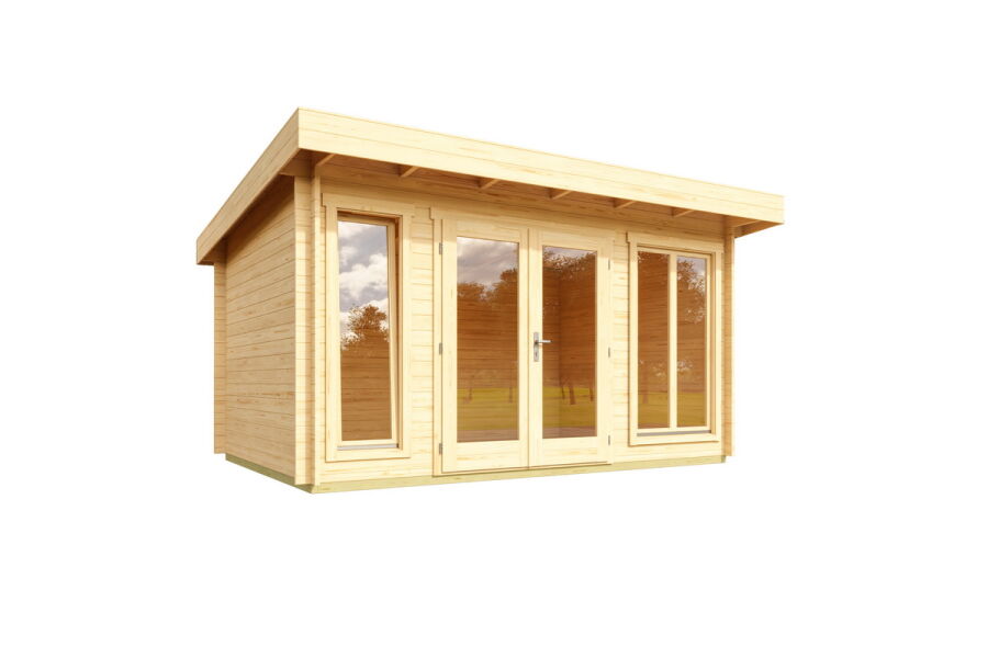 Gartenhaus DORSET 2; 410x320cm; 34mm Doppelnut; inkl. Boden