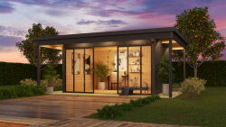 Lasita Maja Premium Gartenhaus DOMEO 4 LOGGIA ISO...