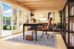 Gartenhaus SUSSEX 2 ISO; 590x380cm; 44mm Doppelnut; inkl....