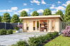 Gartenhaus SUSSEX 2 ISO; 590x380cm; 44mm Doppelnut; inkl. Boden