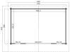Gartenhaus SUSSEX 2 ISO; 590x380cm; 44mm Doppelnut; inkl. Boden