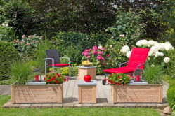 Pflanzkasten Lärche NARO 2er / 69x38x39 cm