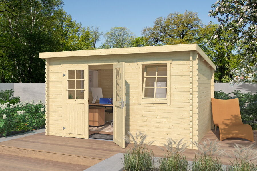Gartenhaus AMIRA 275 PLUS, 380 x 275 cm, 40 mm Blockbohlen