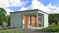 Lasita Maja Premium Gartenhaus DOMEO 6 LOGGIA ISO...