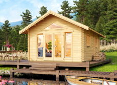 Gartenhaus CAROLINE 2.2 575x390 cm; 40mm Doppelnut;...