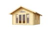 Gartenhaus CAROLINE 2.2 575x390 cm; 40mm Doppelnut; Schlafboden+Fussboden